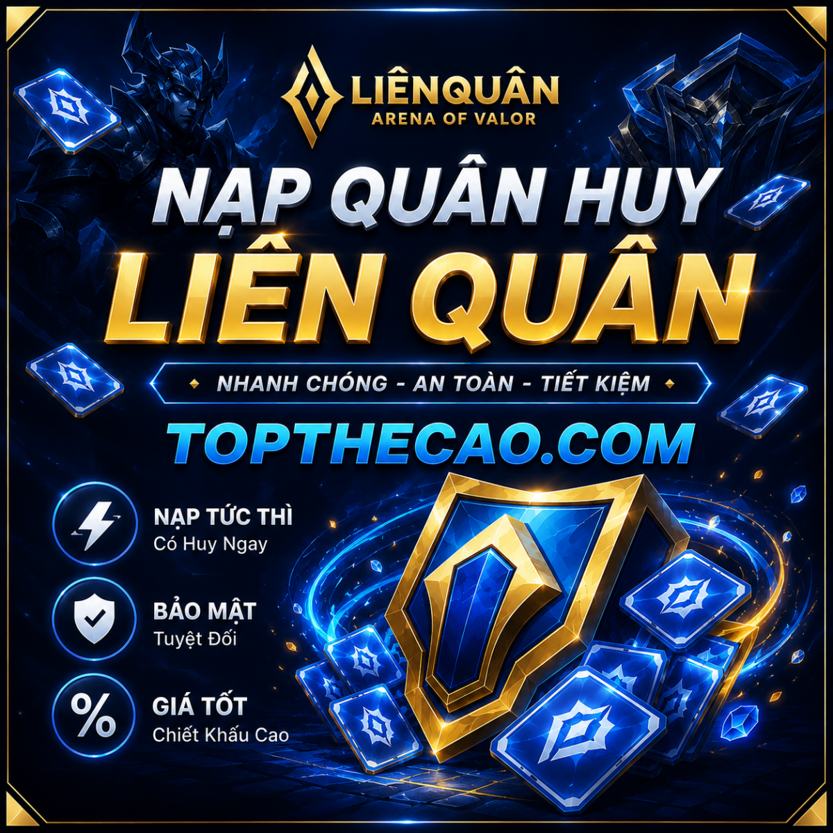 Nạp Liên Quân UID ( FB,GG )